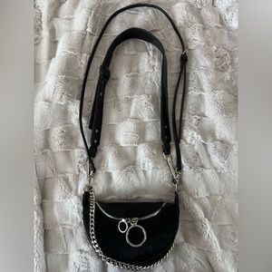 Half Moon Multi-Strap Chain Shoulder Bag + Crossbody